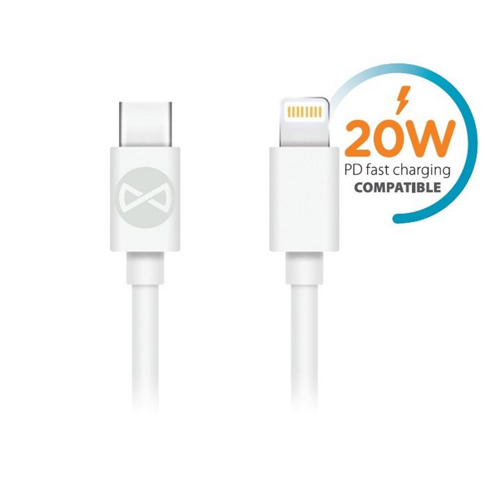 228457_oryg Forever cable USB-C - Lightning 1,0 m 20W white