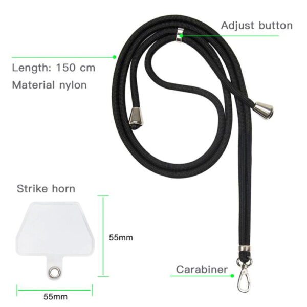 228750_oryg Universal neck strap for phones grey
