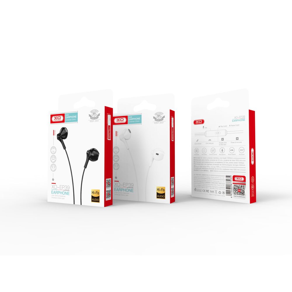 230311_oryg XO wired earphones EP39 jack 3,5mm white