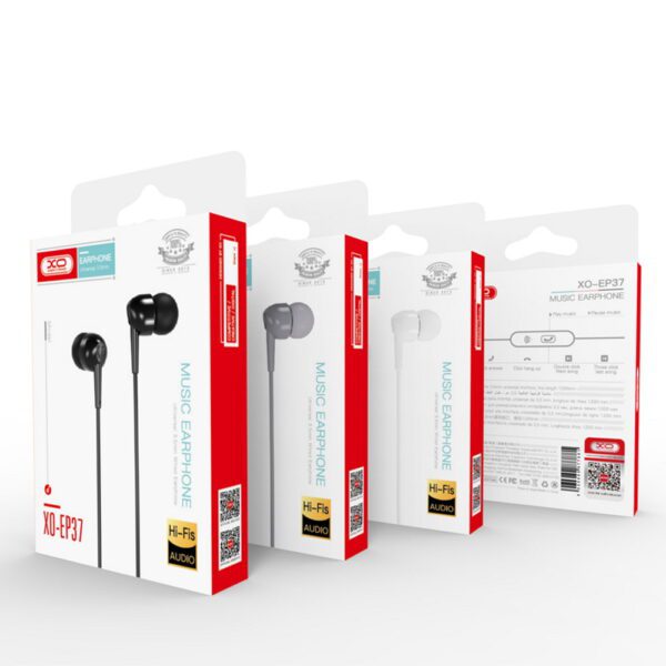 230326_oryg XO wired earphones EP37 jack 3,5mm white