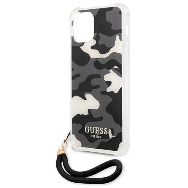 230513_oryg Guess case for iPhone 11 GUHCN61KSARBK black hard case Camo Collection