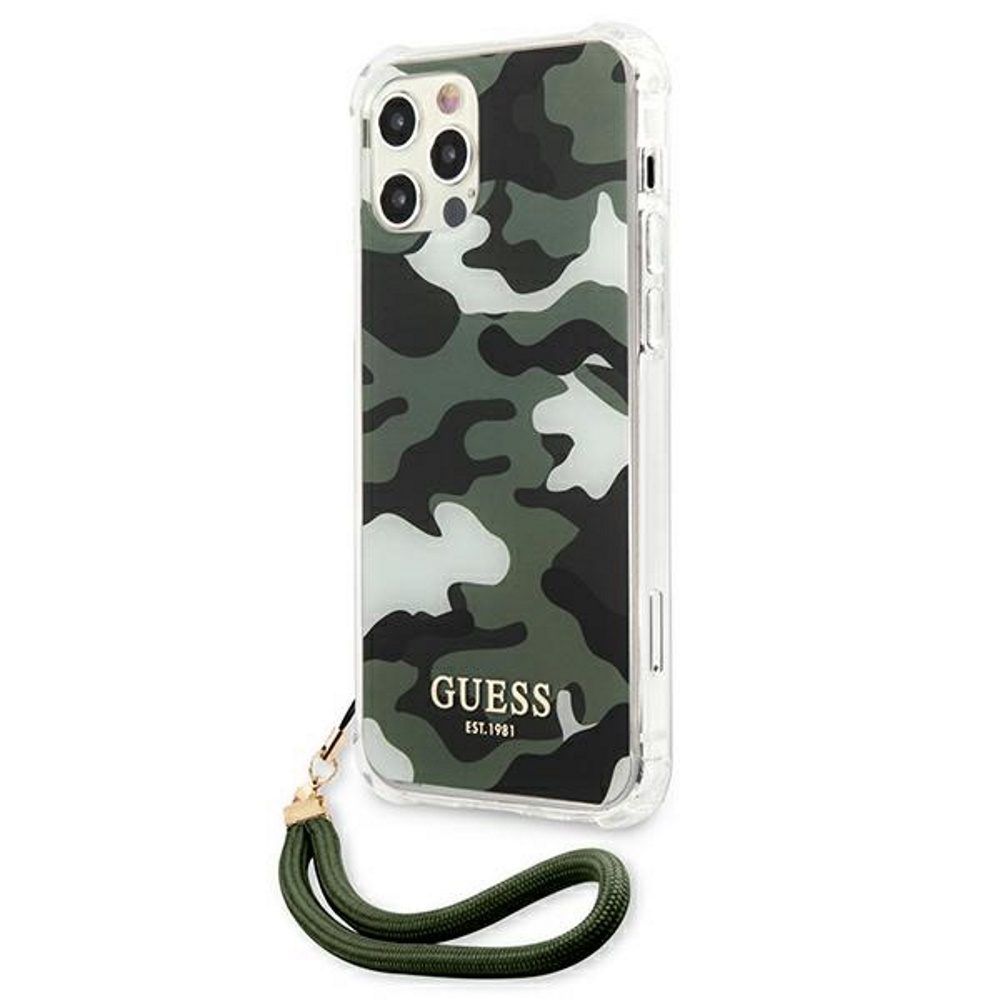230525_oryg Guess case for iPhone 12 Pro Max 6,7" GUHCP12LKSARKA khaki hard case Camo Collection