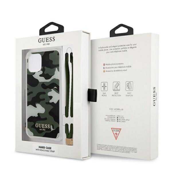 230528_oryg Guess case for iPhone 12 Pro Max 6,7" GUHCP12LKSARKA khaki hard case Camo Collection