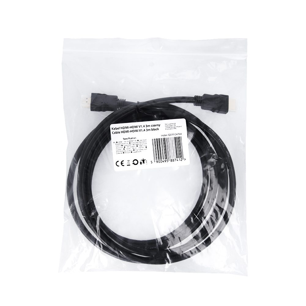 230536_oryg HDMI-HDMI Cable V1.4 3m black