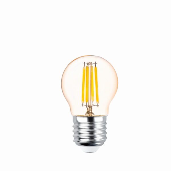 LED Bulb Filament E27 G45 4W 230V 2200K 400lm COG gold Forever Light