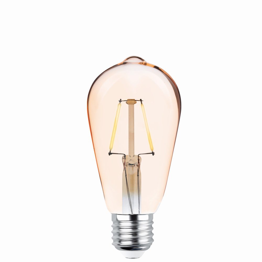 232034_oryg LED Bulb Filament E27 ST64 4W 230V 2200K 400lm COG gold Forever Light