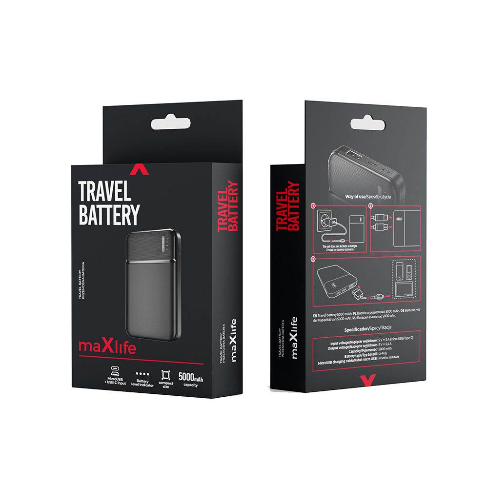 237579_oryg Maxlife power bank MXPB-01 5000 mAh black