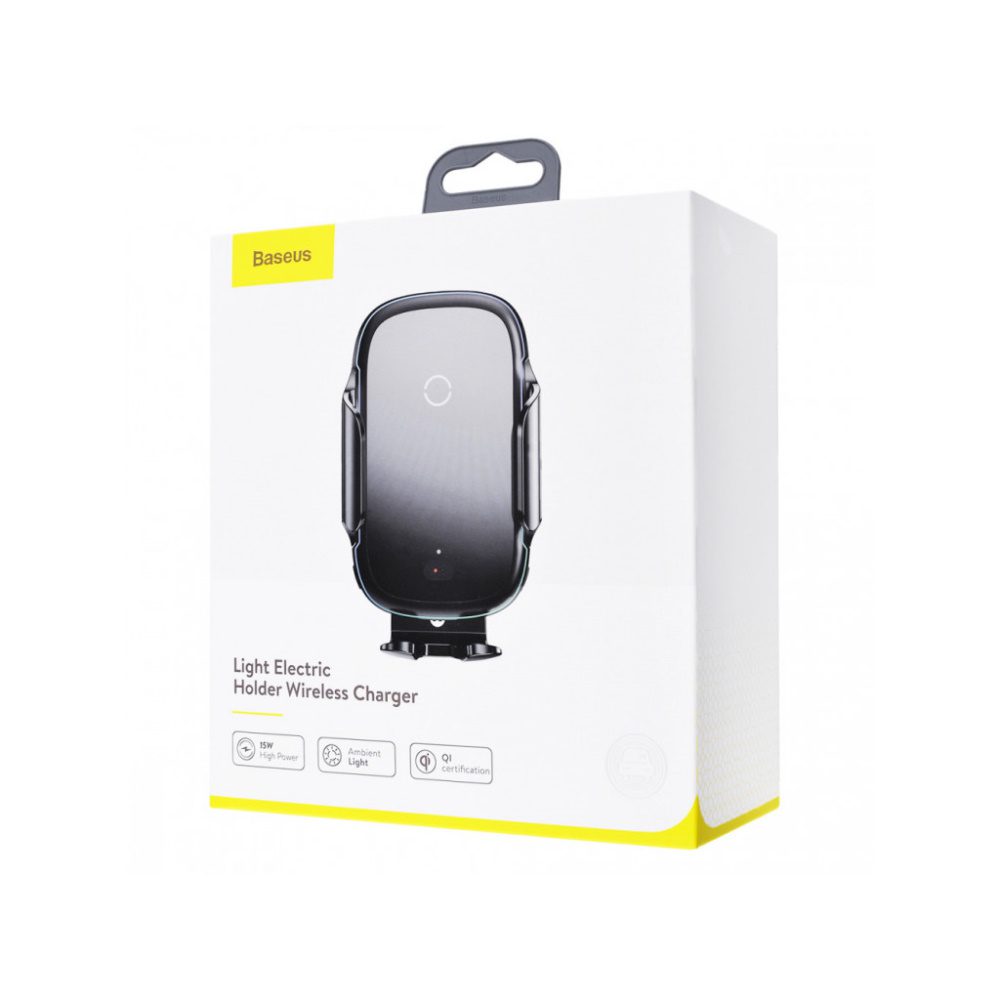 238817_oryg Baseus car holder gravity Light Electric universal with wireless charging function 15W black
