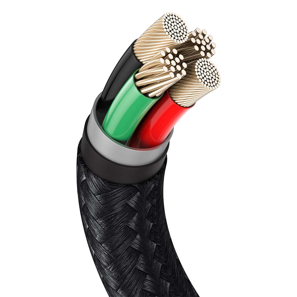 Baseus cable Cafule Metal USB - Lightning 1,0 m 2,4A black