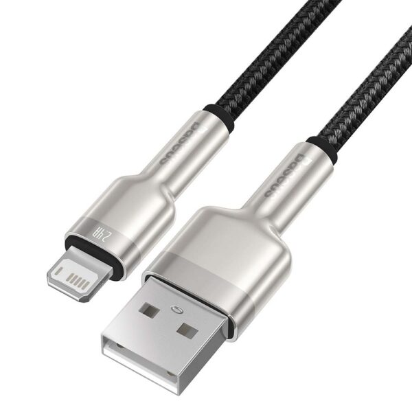 Baseus cable Cafule Metal USB - Lightning 1,0 m 2,4A black