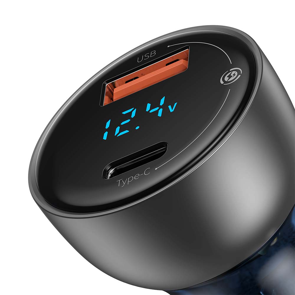 Baseus car charger Particular PD 65W 1x USB 1x USB-C transparent