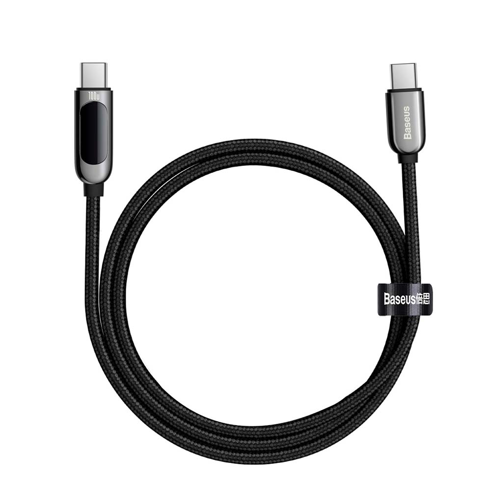 Baseus cable Display PD USB-C - USB-C 1,0 m black 100W