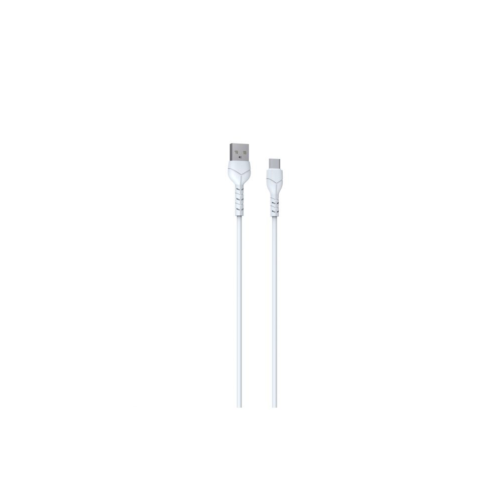 Devia cable Kintone V2 EC305  USB - USB-C 1,0 m 2,1A white set 30 pcs