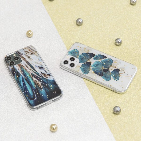 248253_oryg Gold Glam case for iPhone 15 Pro Max 6,7" leaves