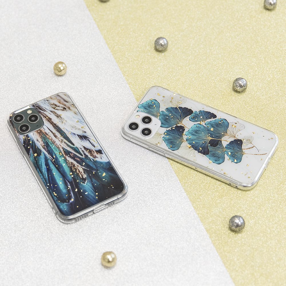 248253_oryg Gold Glam case for Xiaomi Redmi 13C 4G / 13C 5G / Poco C65 leaves