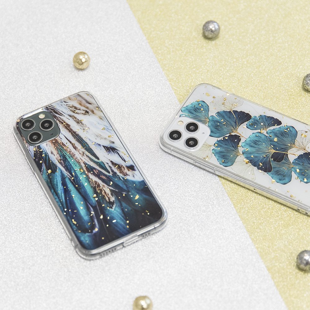 248254_oryg Gold Glam case for Xiaomi Redmi 13C 4G / 13C 5G / Poco C65 leaves