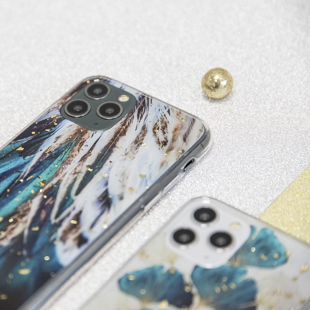 248256_oryg Gold Glam case for Xiaomi Redmi 13C 4G / 13C 5G / Poco C65 leaves
