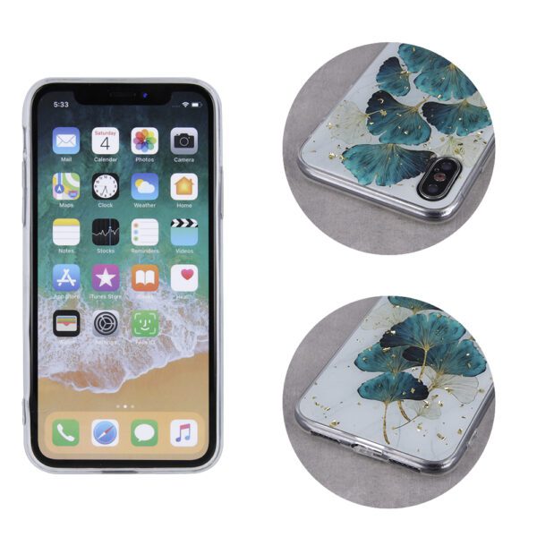 248263_oryg Gold Glam case for iPhone 15 Pro Max 6,7" leaves