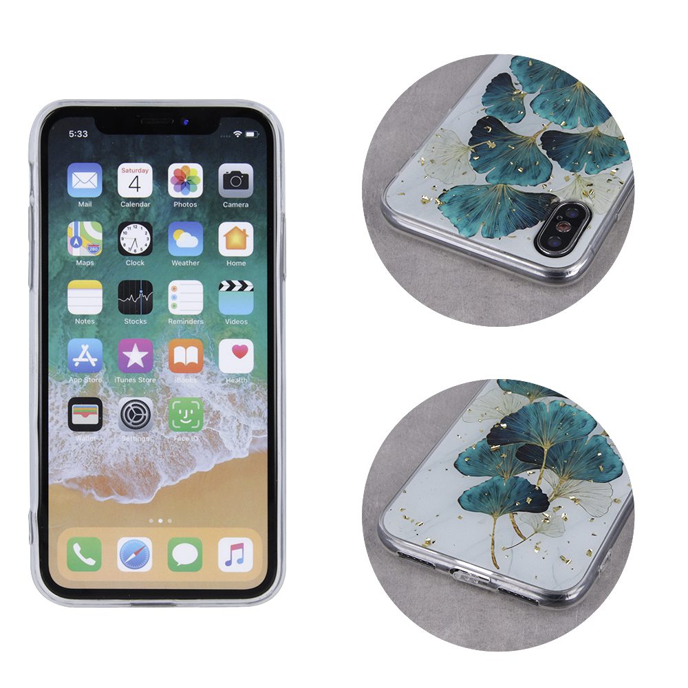 248263_oryg Gold Glam case for Xiaomi Redmi 13C 4G / 13C 5G / Poco C65 leaves
