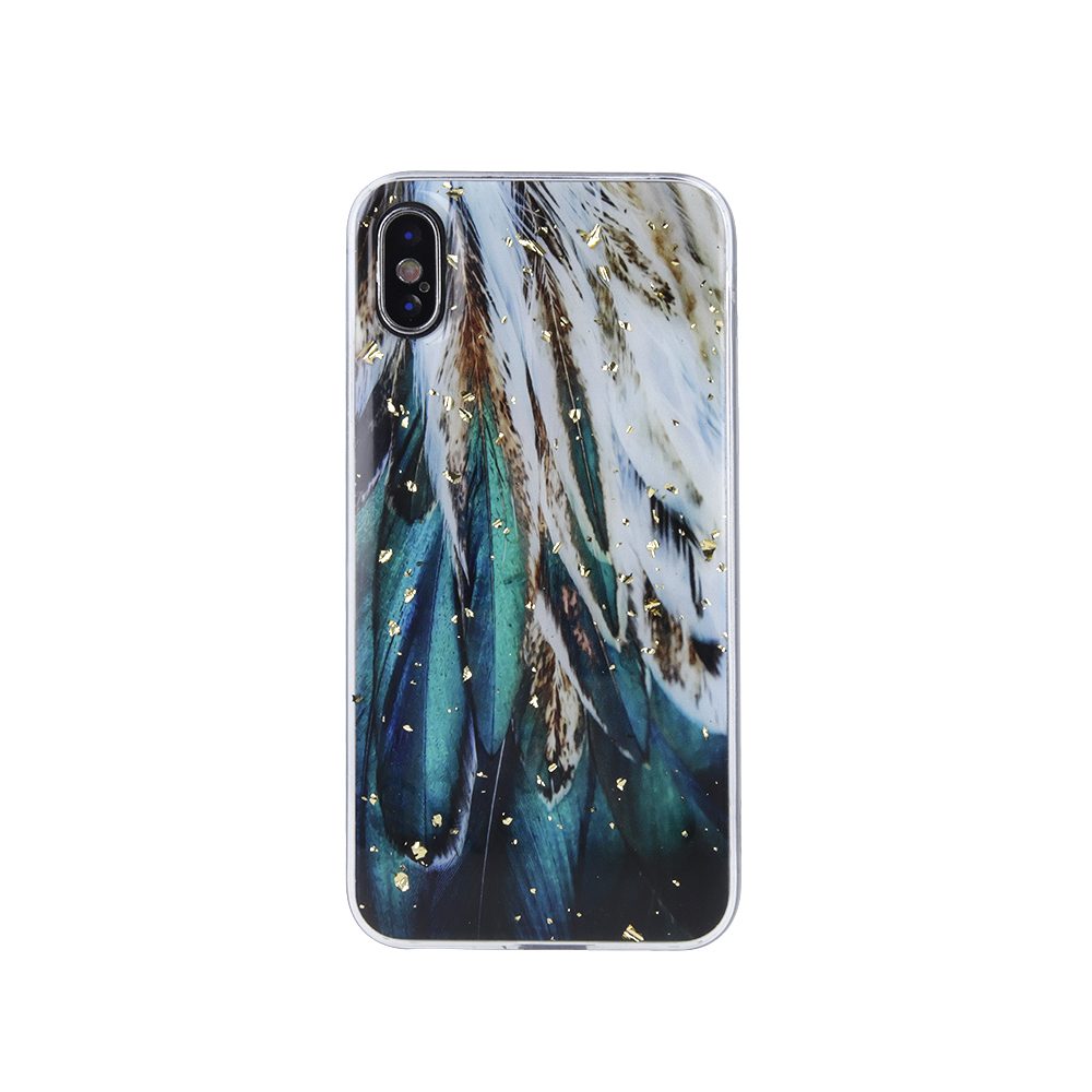 248268_oryg Gold Glam case for Xiaomi Redmi 14C 4G/ 14C 5G / Redmi A4 / POCO C75 feathers