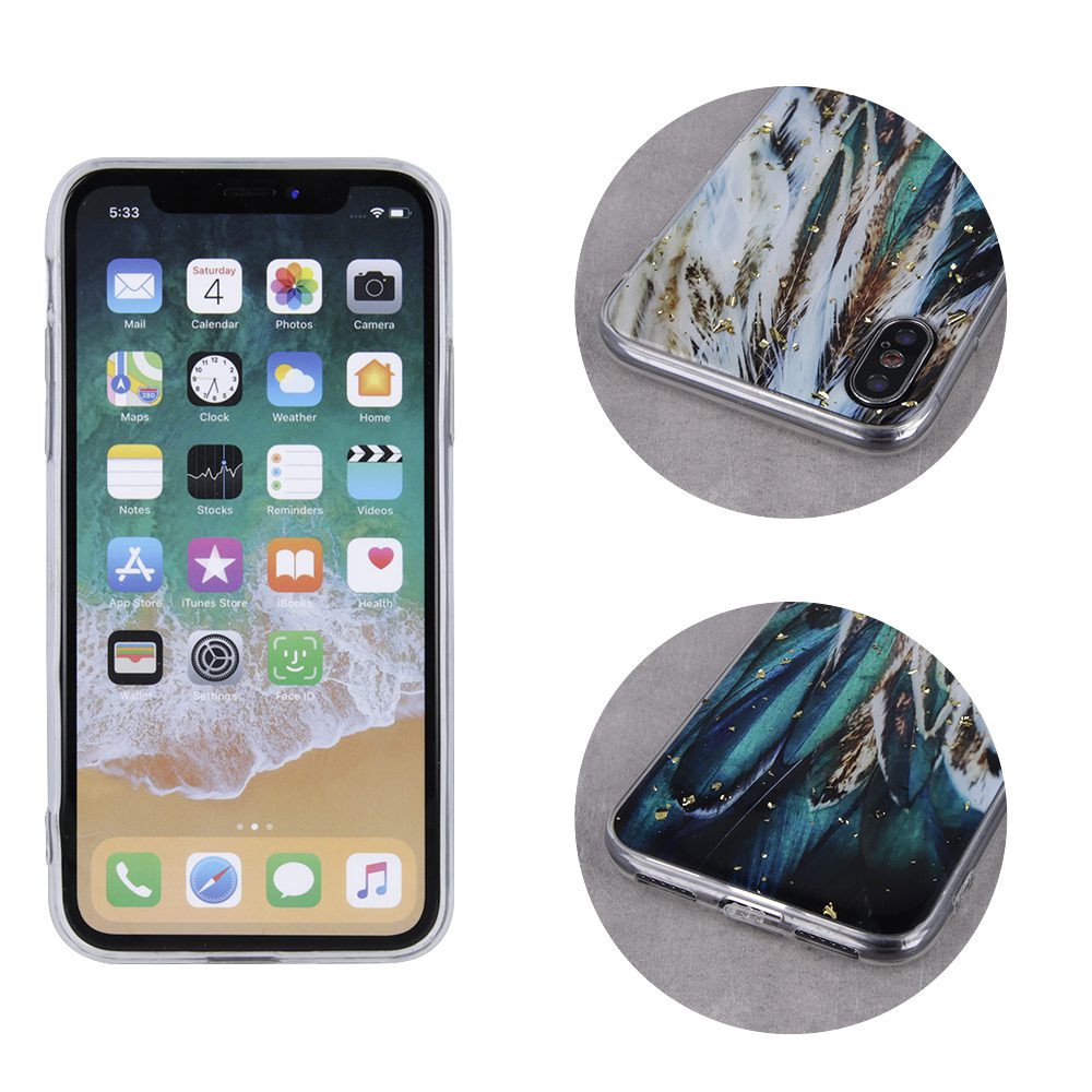248269_oryg Gold Glam case for Xiaomi Redmi 14C 4G/ 14C 5G / Redmi A4 / POCO C75 feathers