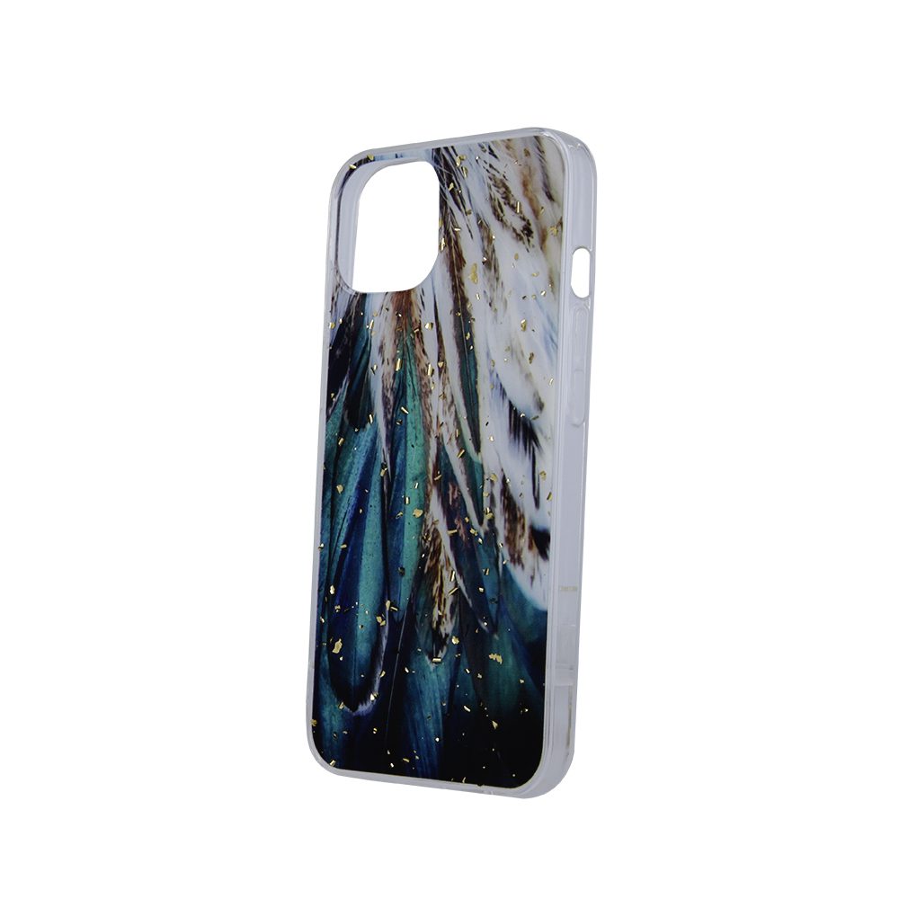 248271_oryg Gold Glam case for Xiaomi Redmi 14C 4G/ 14C 5G / Redmi A4 / POCO C75 feathers