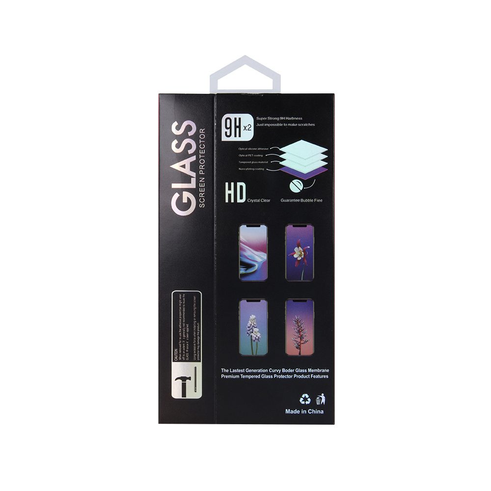 249211_oryg Tempered glass 6D for iPhone 13 / 13 Pro 6,1'' / 14 / 16e 6,1" black frame