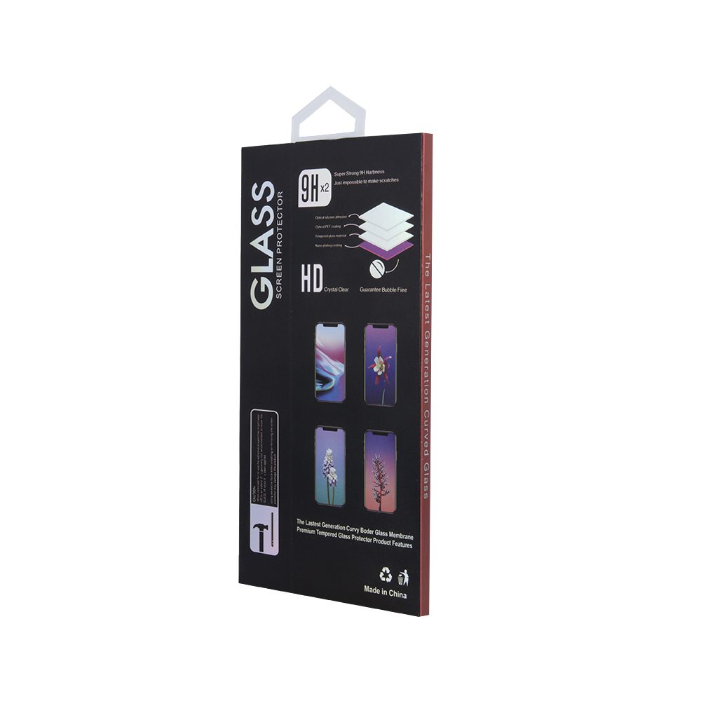 249212_oryg Tempered glass 6D for iPhone 13 / 13 Pro 6,1'' / 14 / 16e 6,1" black frame