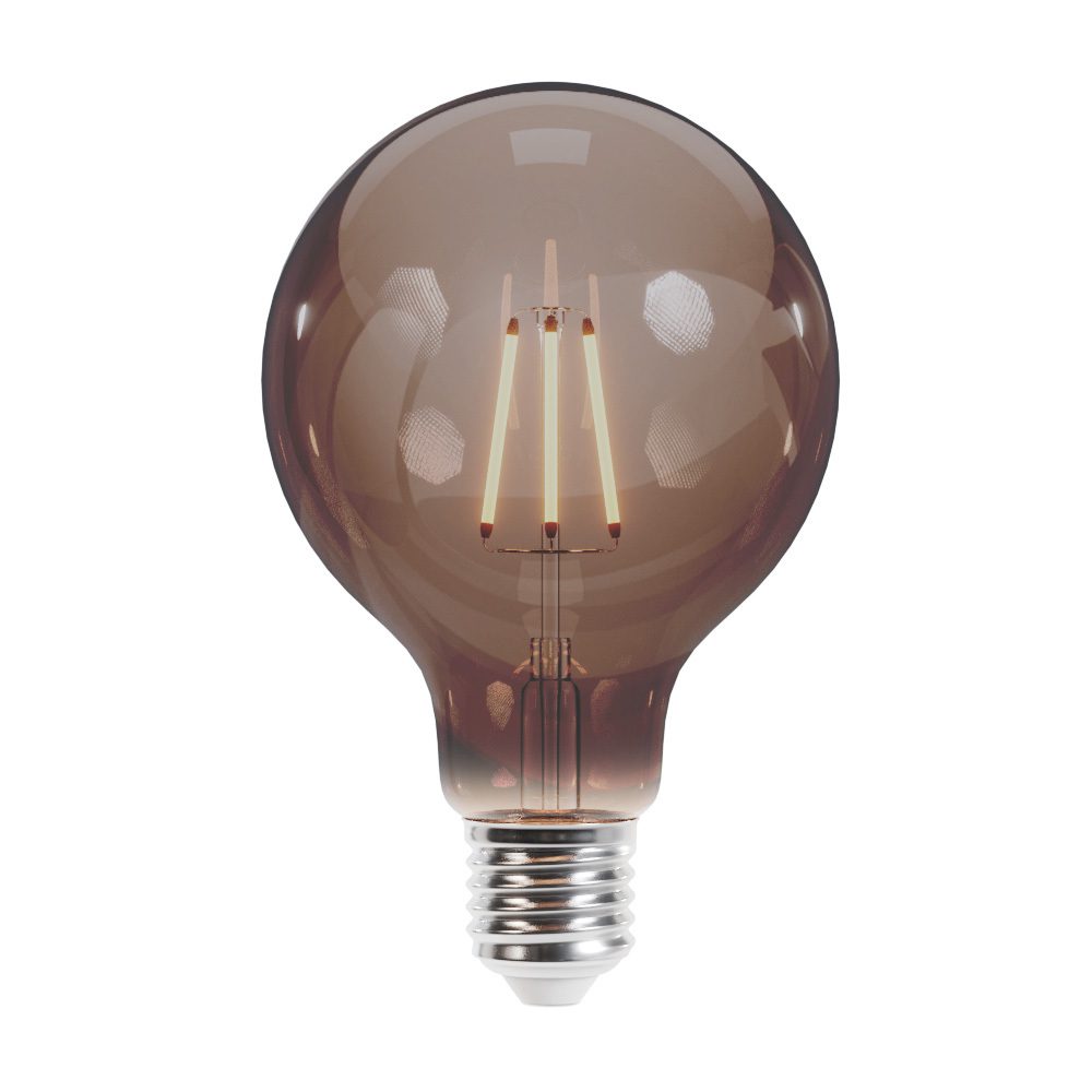 251445_oryg LED Bulb Filament E27 G95 4W 230V 2000K 400lm COG smoked Forever Light