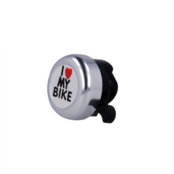 Bike bell I love my bike silver