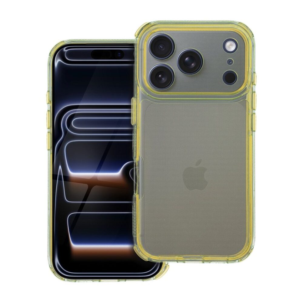 25fdbc2a595bedf17fd057a919cf94c3 MATRIX CLEAR Case for IPHONE 17 Pro yellow