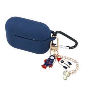 262323_oryg Case for Airpods / Airpods 2 dark blue with pendant