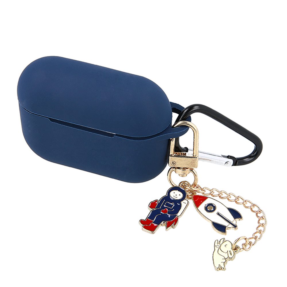 262323_oryg Case for Airpods / Airpods 2 dark blue with pendant