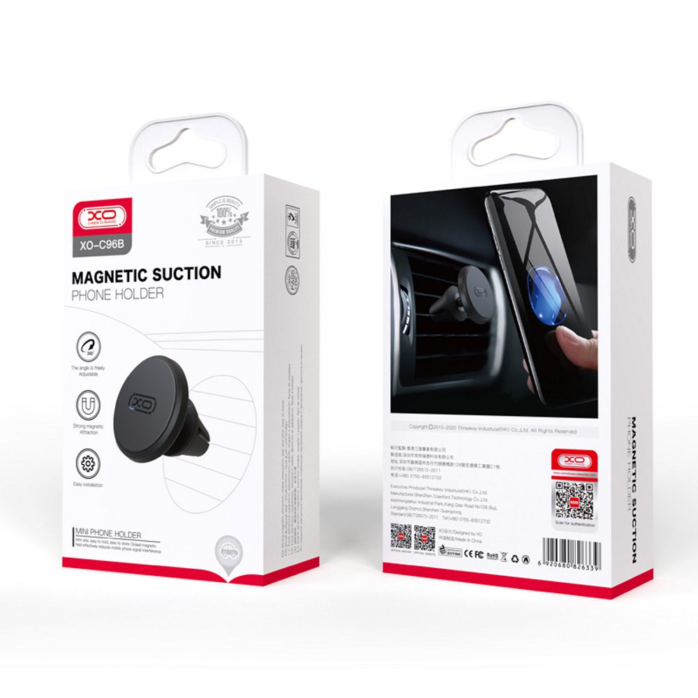262674_oryg XO car holder C96B magnet black for air outlet