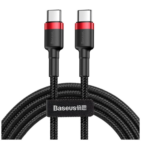 Baseus cable Cafule PD USB-C - USB-C 1,0 m red-black 60W