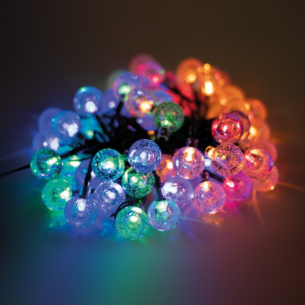 264639_oryg String Light Solar LED CRYSTAL BALLS SCB61 6,5m 30 balls multicolor Forever Light