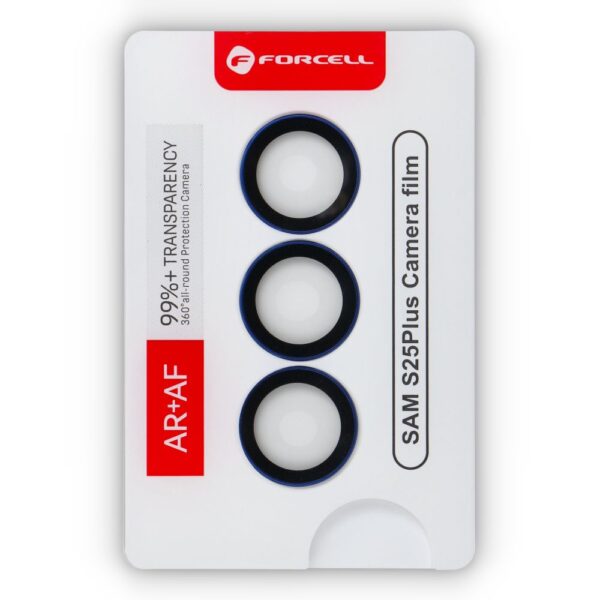 Forcell Premium Camera Lens Tempered Glass - for Samsung Galaxy S25 Plus Navy