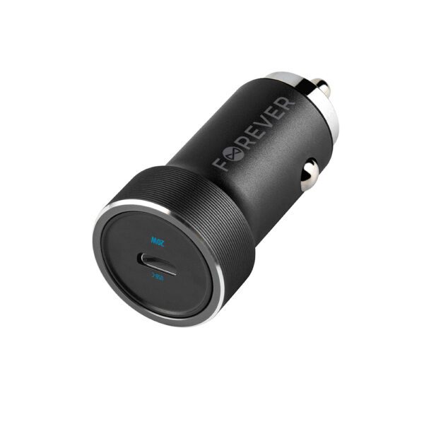 265366_oryg Forever CC-06 PD QC car charger 1x USB-C 20W black