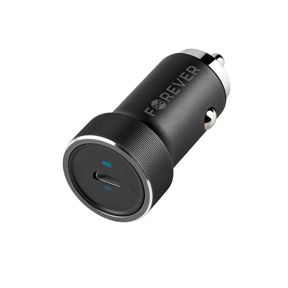 265366_oryg Forever CC-06 PD QC car charger 1x USB-C 20W black