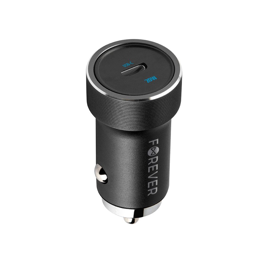265367_oryg Forever CC-06 PD QC car charger 1x USB-C 20W black