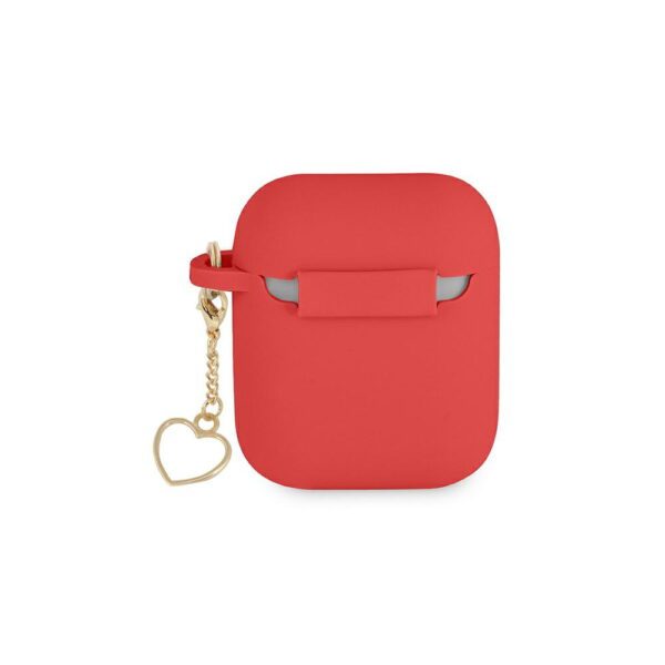 267014_oryg Guess case for Airpods / Airpods 2 GUA2LSCHSR red Silicone Heart Charm