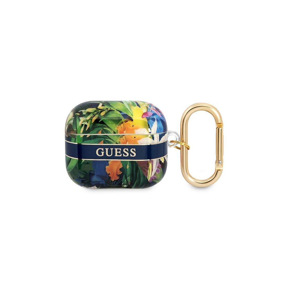 267037_oryg Guess case for Airpods 3 GUA3HHFLB blue Flower