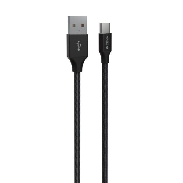 Devia cable Gracious EC303 USB - USB-C 1,0 m 2,4A black