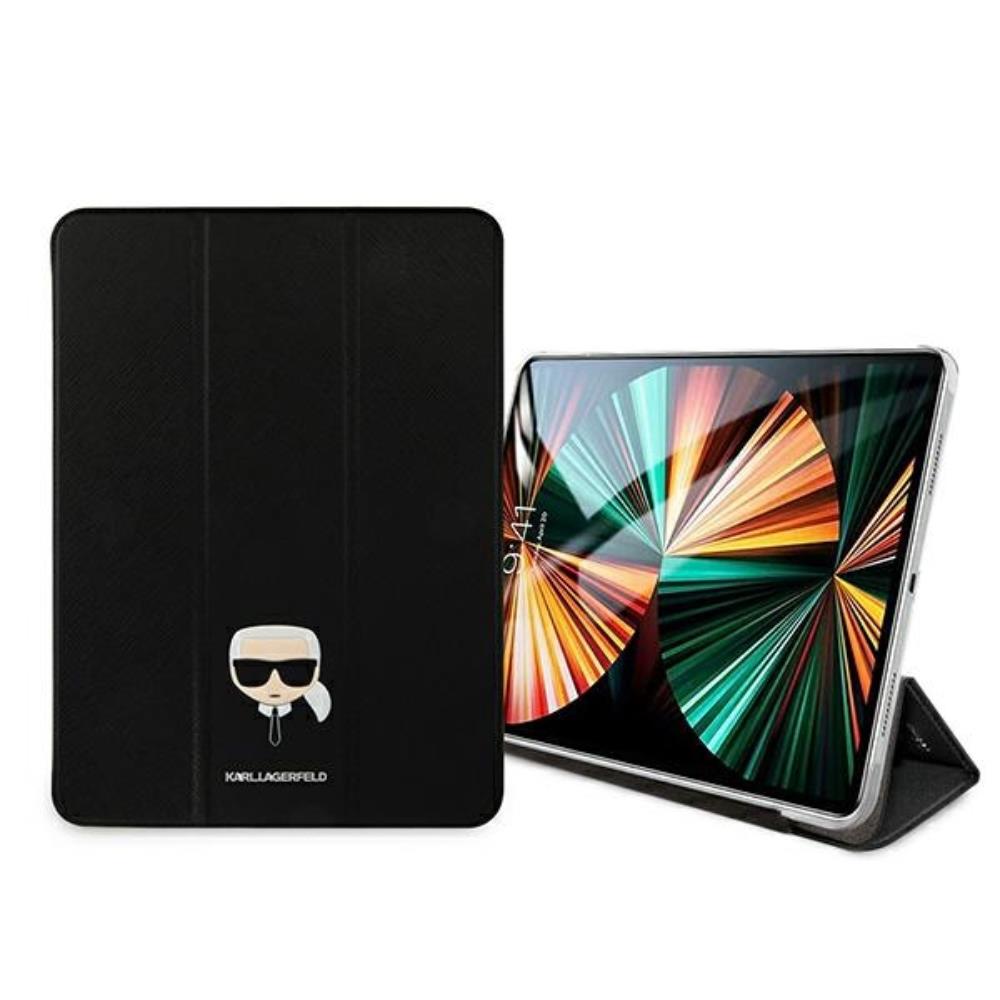 Karl Lagerfeld case for iPad 12,9" Pro 2021 KLFC12OKHK Book Cover black Saffiano Karl Head