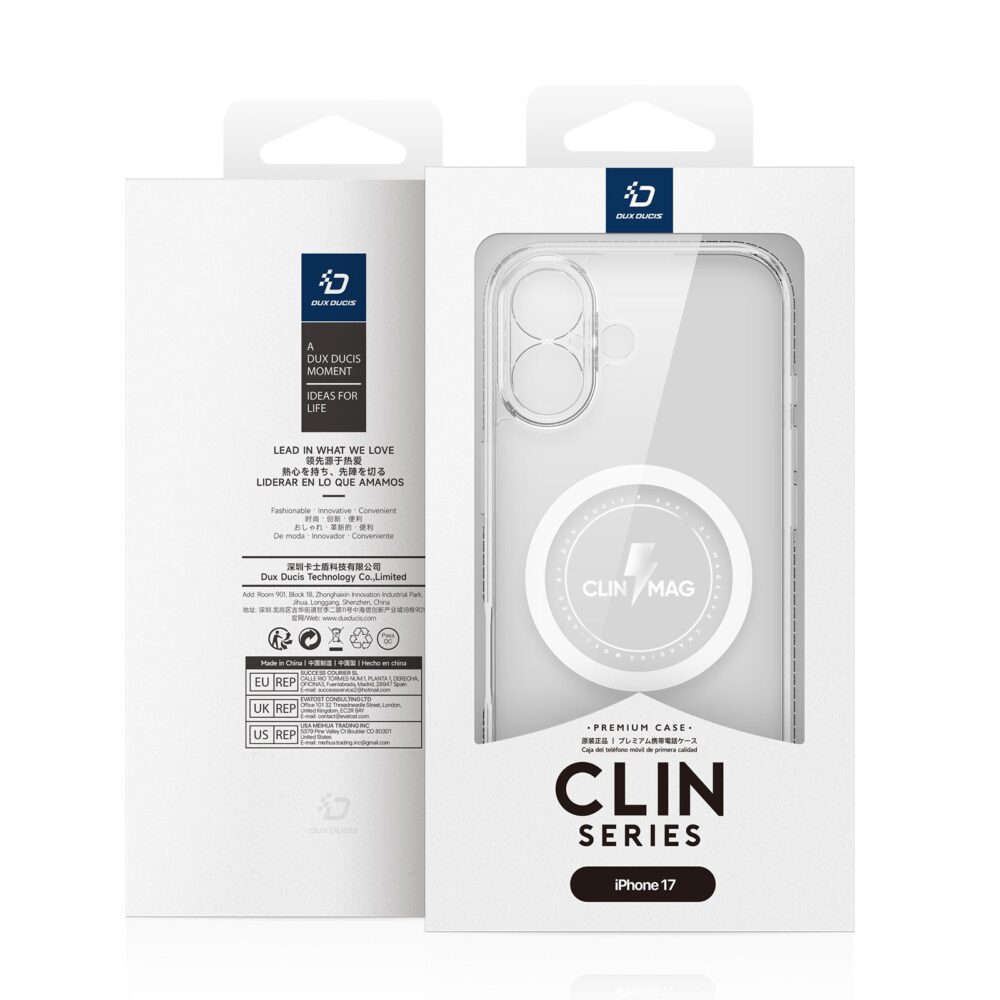 26d3c866c4461d13e3662ba2f2de685a DUX DUCIS case CLIN MAG compatible with MagSafe for IPHONE 17 transparent