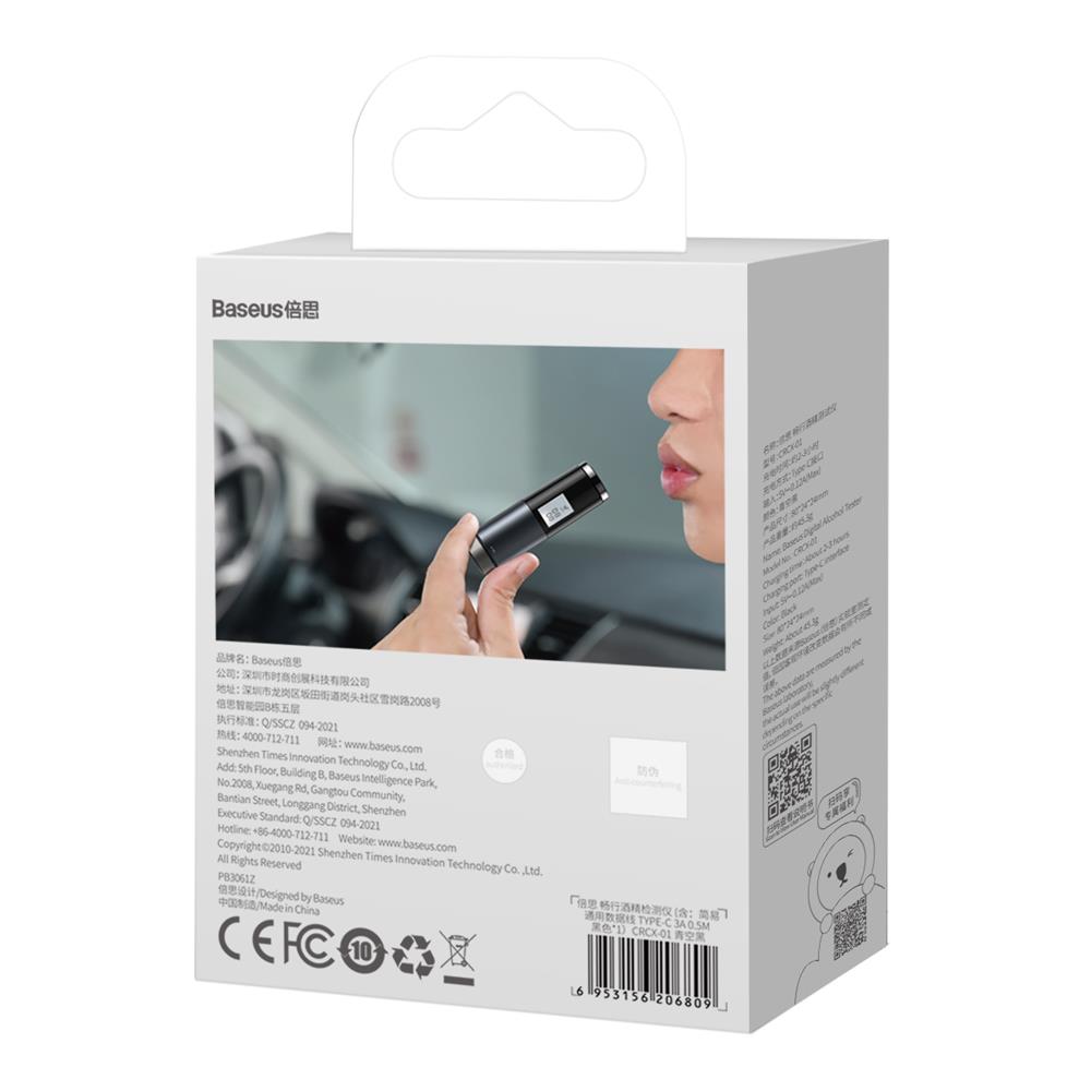 270858_oryg Baseus Digital Alcohol Tester Black