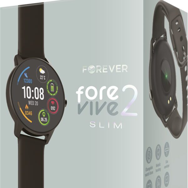 Forever Smartwatch ForeVive 2 Slim SB-325 black
