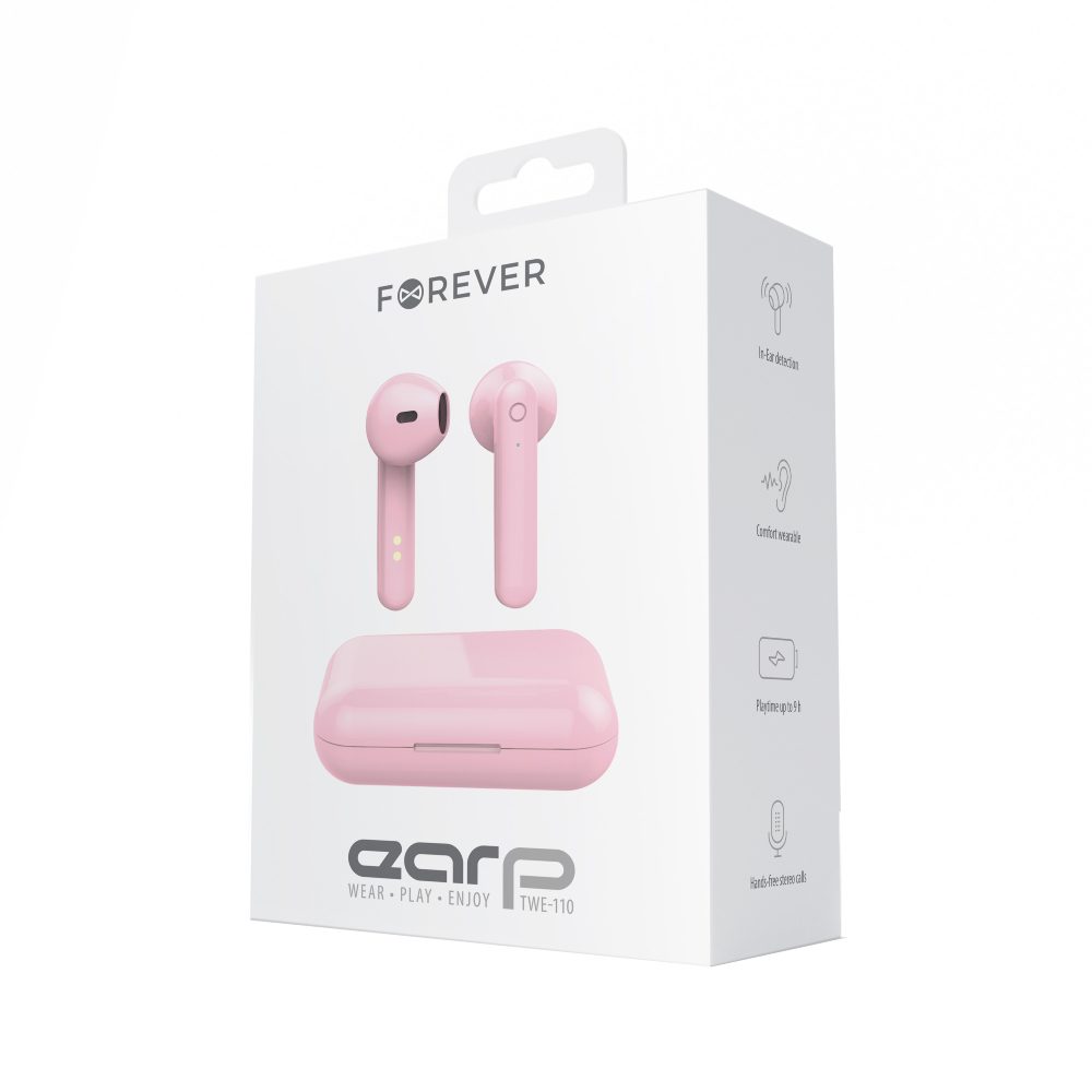 271216_oryg Forever Bluetooth earphones TWE-110 Earp pink