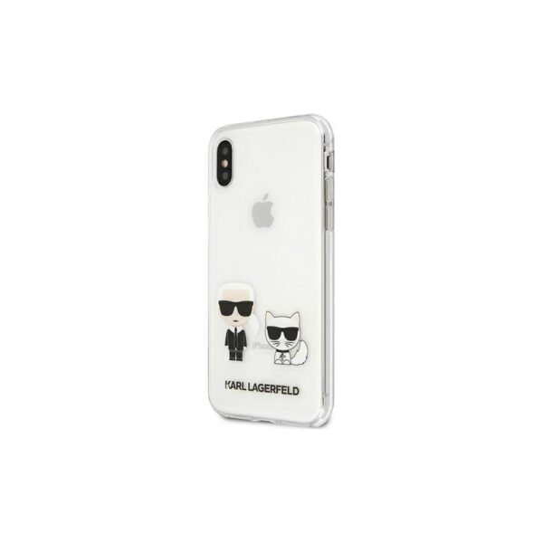 272418_oryg Karl Lagerfeld case for iPhone XS Max KLHCI65CKTR hardcase PC/TPU IK + Choupette Transparent
