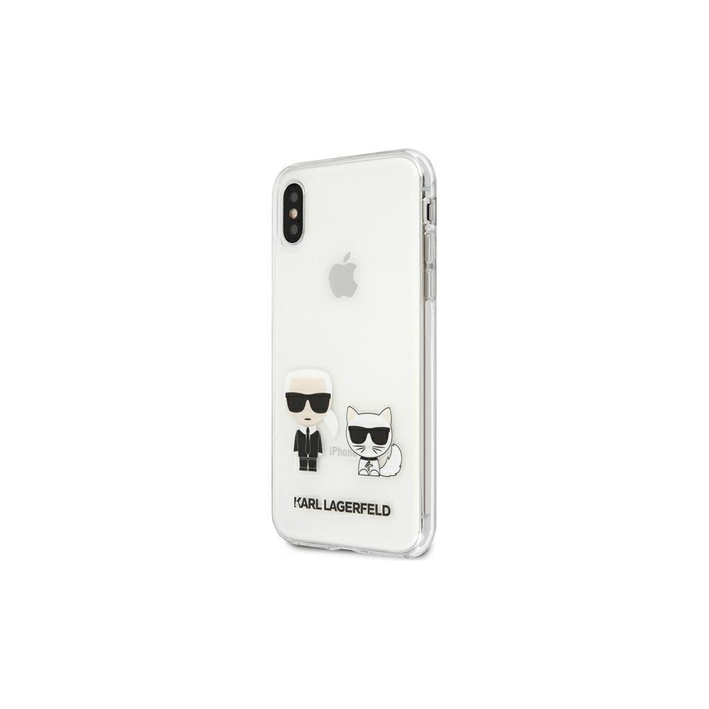272418_oryg Karl Lagerfeld case for iPhone XS Max KLHCI65CKTR hardcase PC/TPU IK + Choupette Transparent
